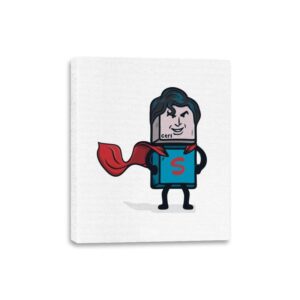 Ctrl S-uperhero - Canvas Wraps Canvas Wraps RIPT Apparel 8x10 / White