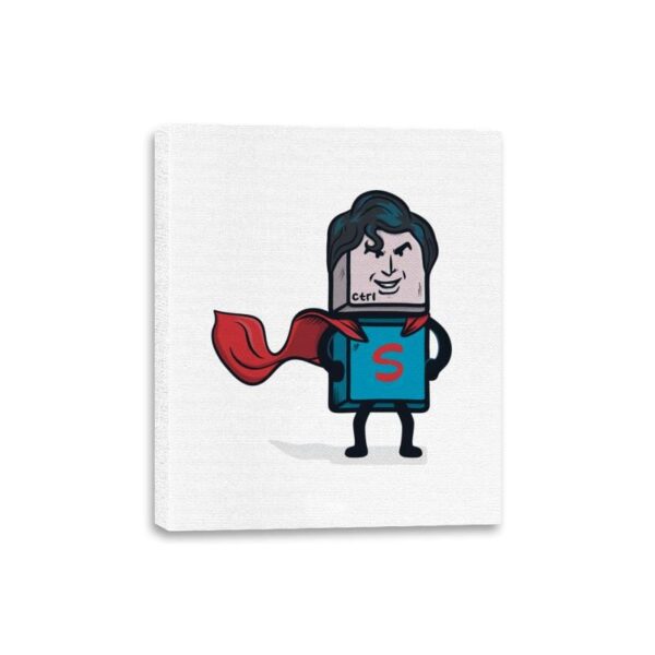 Ctrl S-uperhero - Canvas Wraps Canvas Wraps RIPT Apparel 8x10 / White
