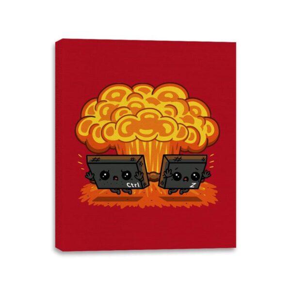 Ctrl Z Mission! - Canvas Wraps Canvas Wraps RIPT Apparel 11x14 / Red