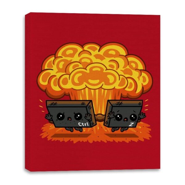 Ctrl Z Mission! - Canvas Wraps Canvas Wraps RIPT Apparel 16x20 / Red
