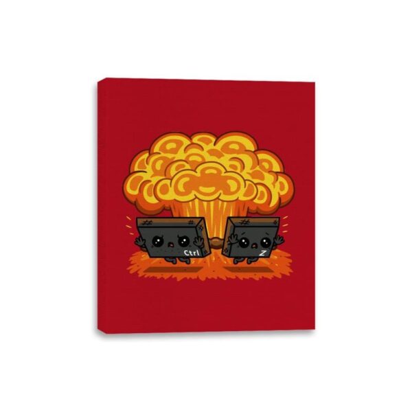 Ctrl Z Mission! - Canvas Wraps Canvas Wraps RIPT Apparel 8x10 / Red