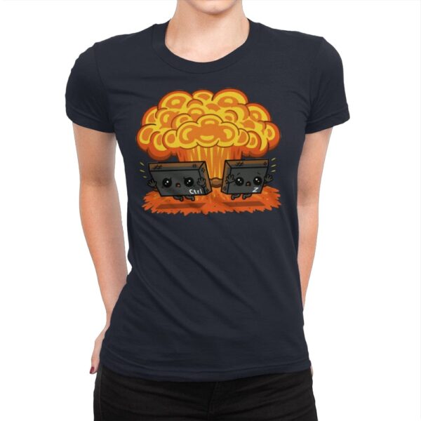 Ctrl Z Mission! - Womens Premium T-Shirts RIPT Apparel Small / Midnight Navy