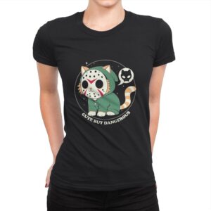 Cute but Dangerous - Womens Premium T-Shirts RIPT Apparel Small / Black