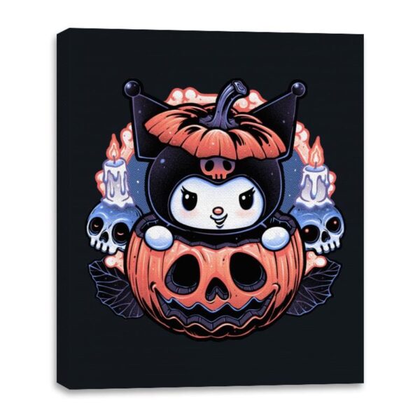 Cute Little Pumpkin - Canvas Wraps Canvas Wraps RIPT Apparel 16x20 / Black