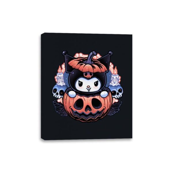 Cute Little Pumpkin - Canvas Wraps Canvas Wraps RIPT Apparel 8x10 / Black