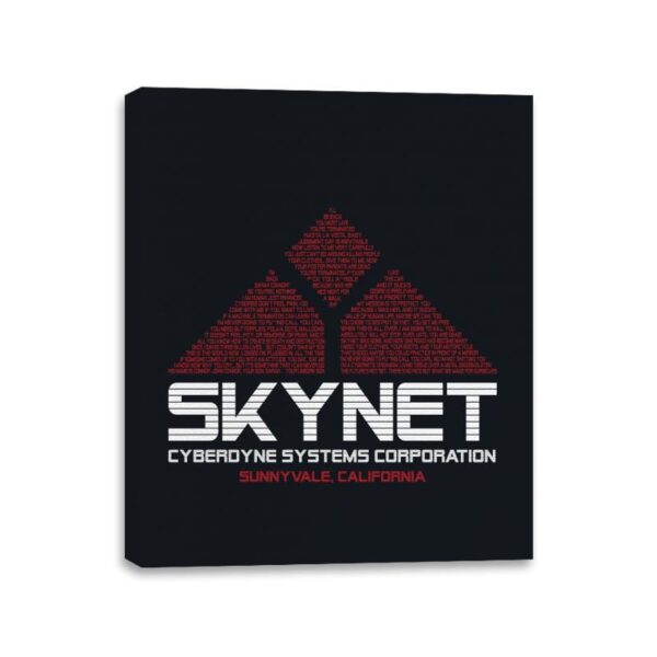 Cyberdyne Systems Corp.  - Canvas Wraps Canvas Wraps RIPT Apparel 11x14 / Black