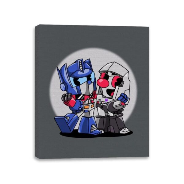 Cybertron Head - Canvas Wraps Canvas Wraps RIPT Apparel 11x14 / Charcoal