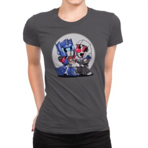 Cybertron Head - Womens Premium T-Shirts RIPT Apparel Small / Heavy Metal