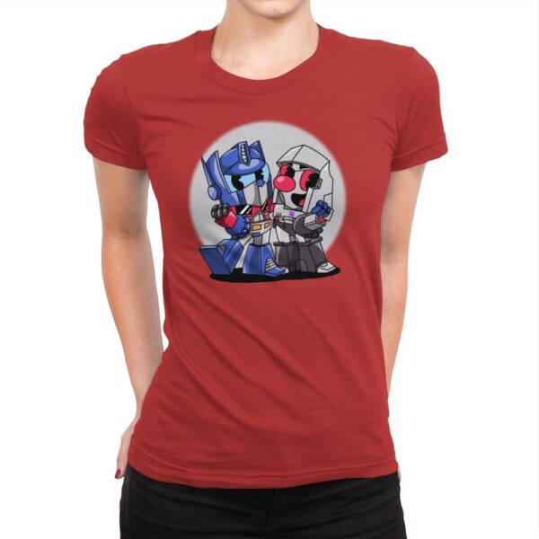 Cybertron Head - Womens Premium T-Shirts RIPT Apparel Small / Red