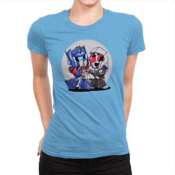 Cybertron Head - Womens Premium T-Shirts RIPT Apparel Small / Turquoise