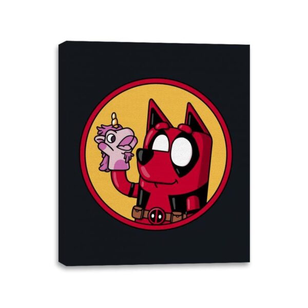 Dadpool! - Canvas Wraps Canvas Wraps RIPT Apparel 11x14 / Black