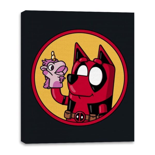 Dadpool! - Canvas Wraps Canvas Wraps RIPT Apparel 16x20 / Black