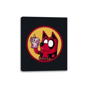 Dadpool! - Canvas Wraps Canvas Wraps RIPT Apparel 8x10 / Black