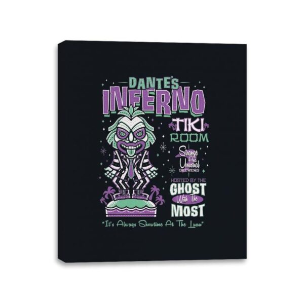 Dante's Tiki Room - Canvas Wraps Canvas Wraps RIPT Apparel 11x14 / Black