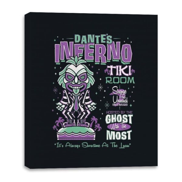 Dante's Tiki Room - Canvas Wraps Canvas Wraps RIPT Apparel 16x20 / Black