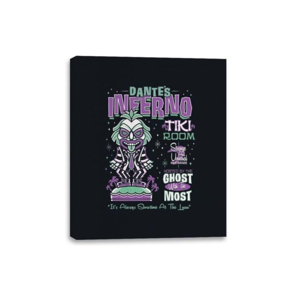 Dante's Tiki Room - Canvas Wraps Canvas Wraps RIPT Apparel 8x10 / Black