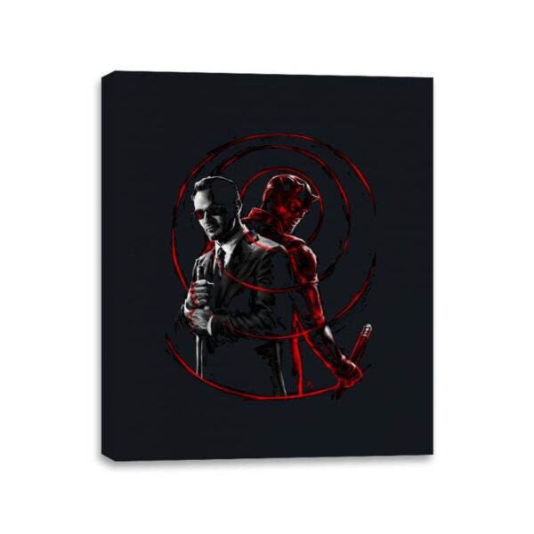Devil's Advocate - Canvas Wraps Canvas Wraps RIPT Apparel 11x14 / Black