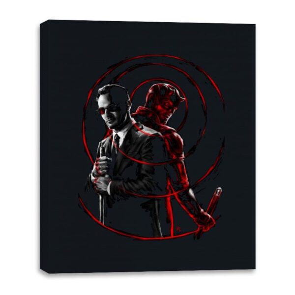 Devil's Advocate - Canvas Wraps Canvas Wraps RIPT Apparel 16x20 / Black