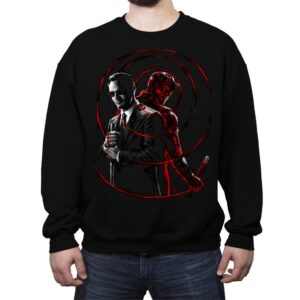 Devil's Advocate - Crew Neck Sweatshirt Crew Neck Sweatshirt RIPT Apparel Small / Black
