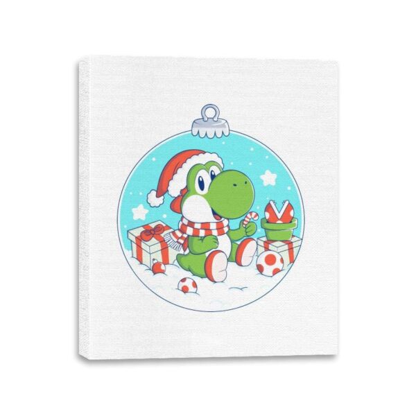 Dino Christmas - Canvas Wraps Canvas Wraps RIPT Apparel 11x14 / White