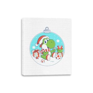 Dino Christmas - Canvas Wraps Canvas Wraps RIPT Apparel 8x10 / White