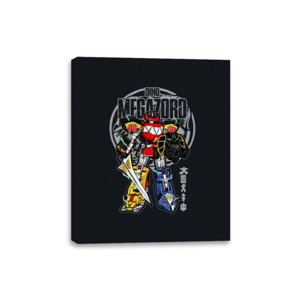 Dino Megazord - Canvas Wraps Canvas Wraps RIPT Apparel 8x10 / Black
