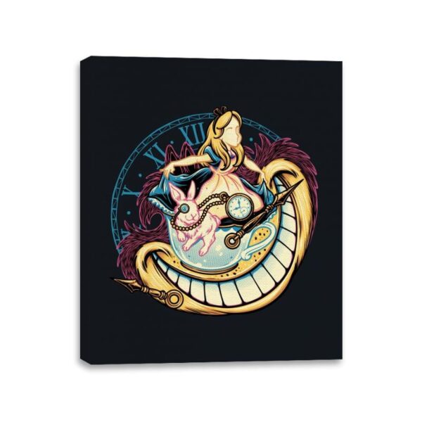 Down the Rabbit Hole - Canvas Wraps Canvas Wraps RIPT Apparel 11x14 / Black