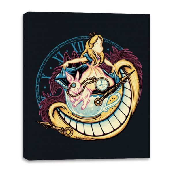 Down the Rabbit Hole - Canvas Wraps Canvas Wraps RIPT Apparel 16x20 / Black