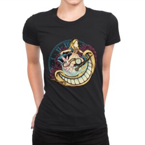Down the Rabbit Hole - Womens Premium T-Shirts RIPT Apparel Small / Black