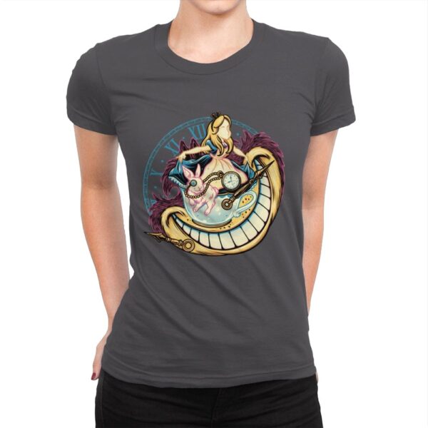 Down the Rabbit Hole - Womens Premium T-Shirts RIPT Apparel Small / Heavy Metal