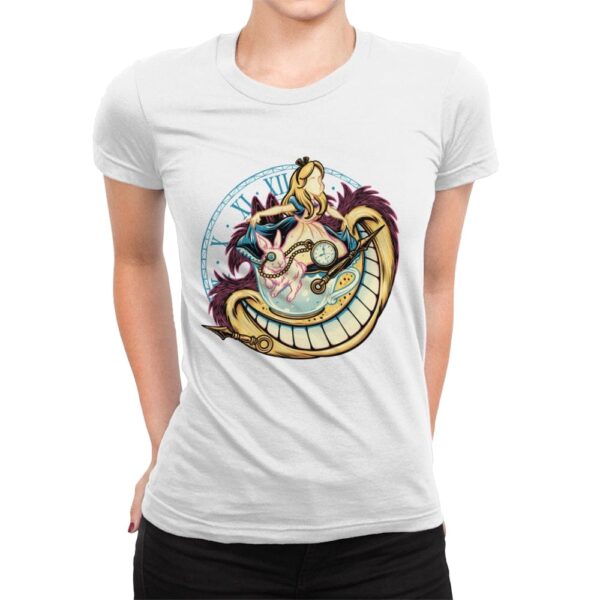 Down the Rabbit Hole - Womens Premium T-Shirts RIPT Apparel Small / White