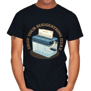 Drop your Suggestions Here - Mens T-Shirts RIPT Apparel Small / Black