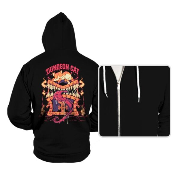Dungeon Cat  - Hoodies Hoodies RIPT Apparel Small / Black