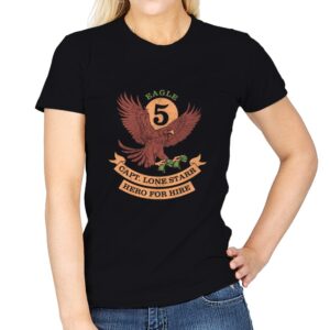 Eagle 5 - 80s scifi movie  - Womens T-Shirts RIPT Apparel Small / Black