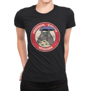 Emotional Support Neighbor - Womens Premium T-Shirts RIPT Apparel Small / Black