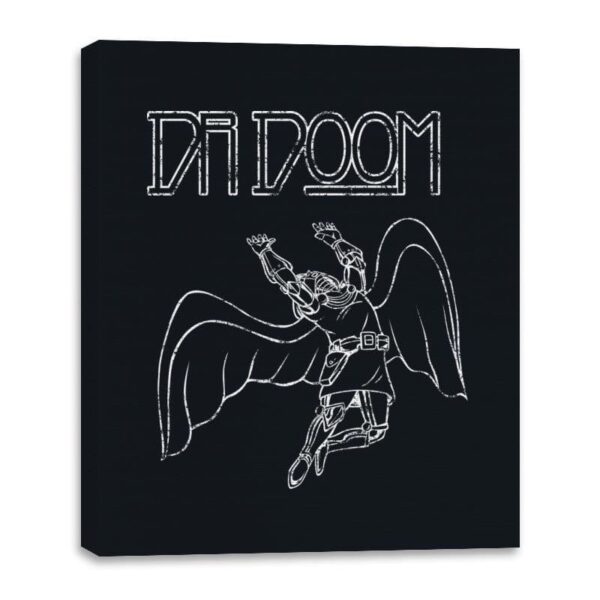 Fallen Doom - Canvas Wraps Canvas Wraps RIPT Apparel 16x20 / Black