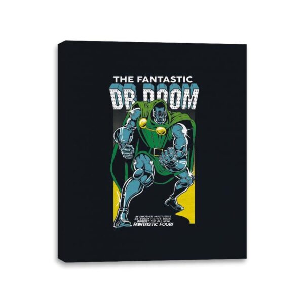 Fantastic Dr Doom - Canvas Wraps Canvas Wraps RIPT Apparel 11x14 / Black