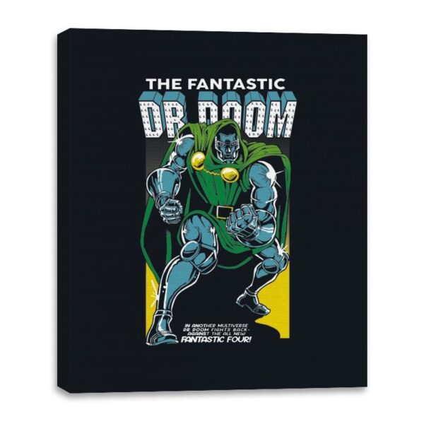 Fantastic Dr Doom - Canvas Wraps Canvas Wraps RIPT Apparel 16x20 / Black