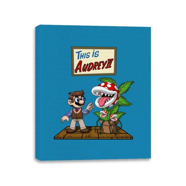 Feed Me - Canvas Wraps Canvas Wraps RIPT Apparel 11x14 / Sapphire