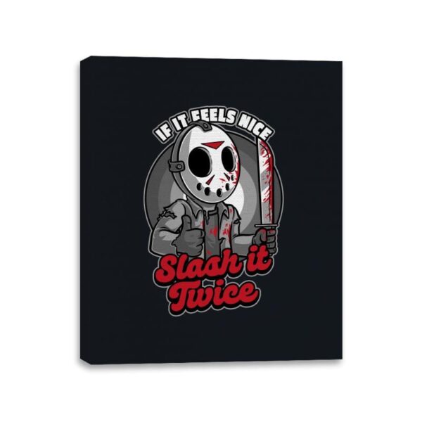 Feels Nice Horror - Canvas Wraps Canvas Wraps RIPT Apparel 11x14 / Black