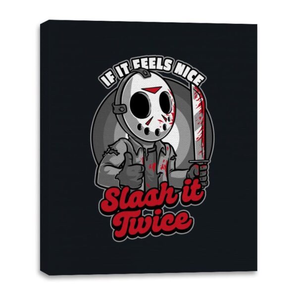 Feels Nice Horror - Canvas Wraps Canvas Wraps RIPT Apparel 16x20 / Black