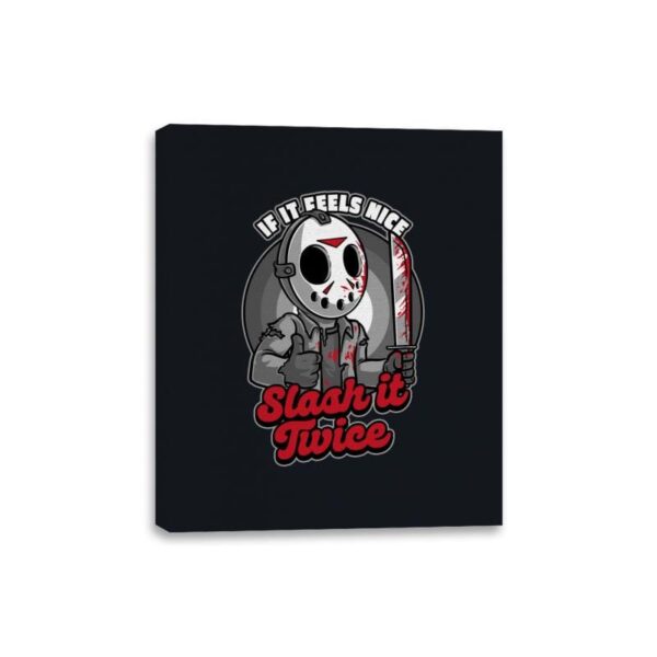 Feels Nice Horror - Canvas Wraps Canvas Wraps RIPT Apparel 8x10 / Black