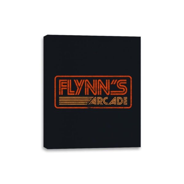 Flynn's Arcade 80s Retro - Canvas Wraps Canvas Wraps RIPT Apparel 8x10 / Black