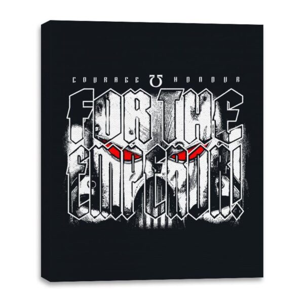 For the Emperor - Canvas Wraps Canvas Wraps RIPT Apparel 16x20 / Black