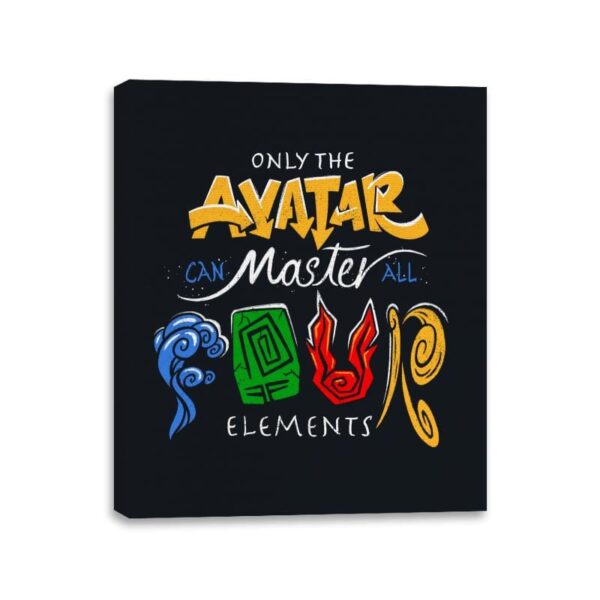 Four Elements Master - Canvas Wraps Canvas Wraps RIPT Apparel 11x14 / Black