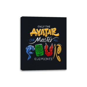 Four Elements Master - Canvas Wraps Canvas Wraps RIPT Apparel 8x10 / Black