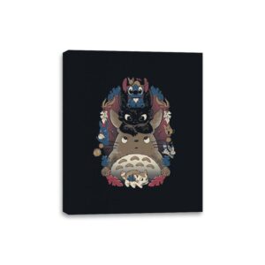 Friends Together - Canvas Wraps Canvas Wraps RIPT Apparel 8x10 / Black