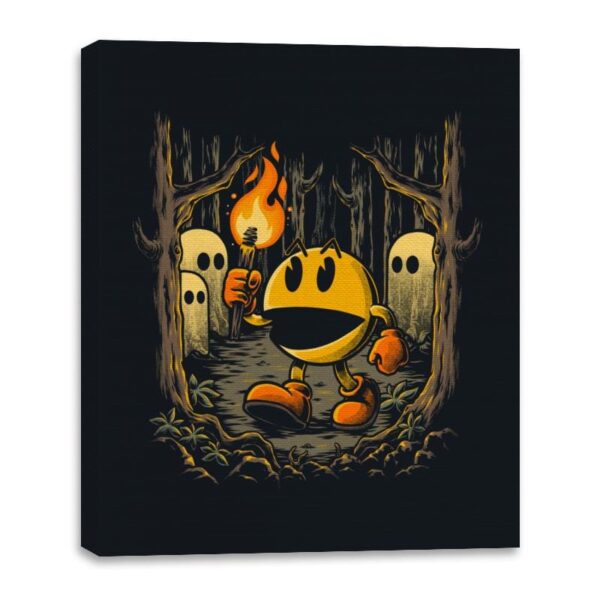 Game Forest Ghosts - Canvas Wraps Canvas Wraps RIPT Apparel 16x20 / Black