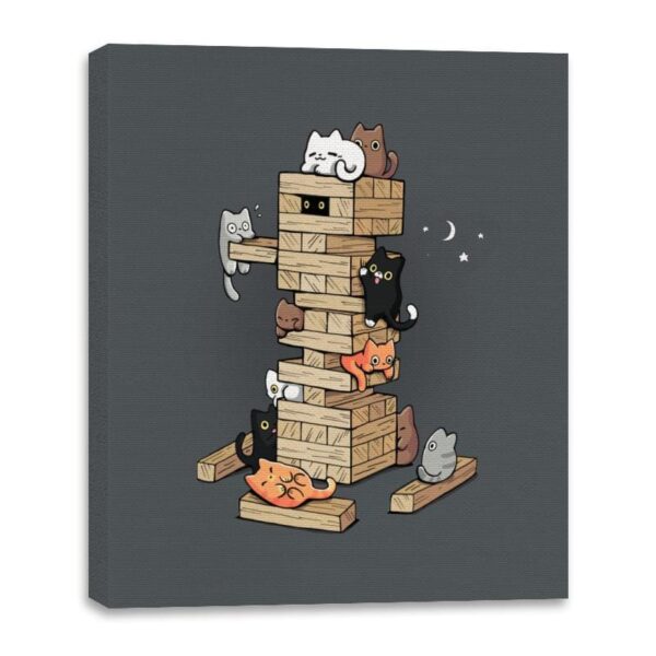 Gaming Kittens - Canvas Wraps Canvas Wraps RIPT Apparel 16x20 / Charcoal