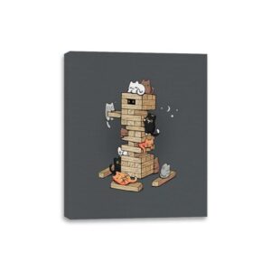 Gaming Kittens - Canvas Wraps Canvas Wraps RIPT Apparel 8x10 / Charcoal